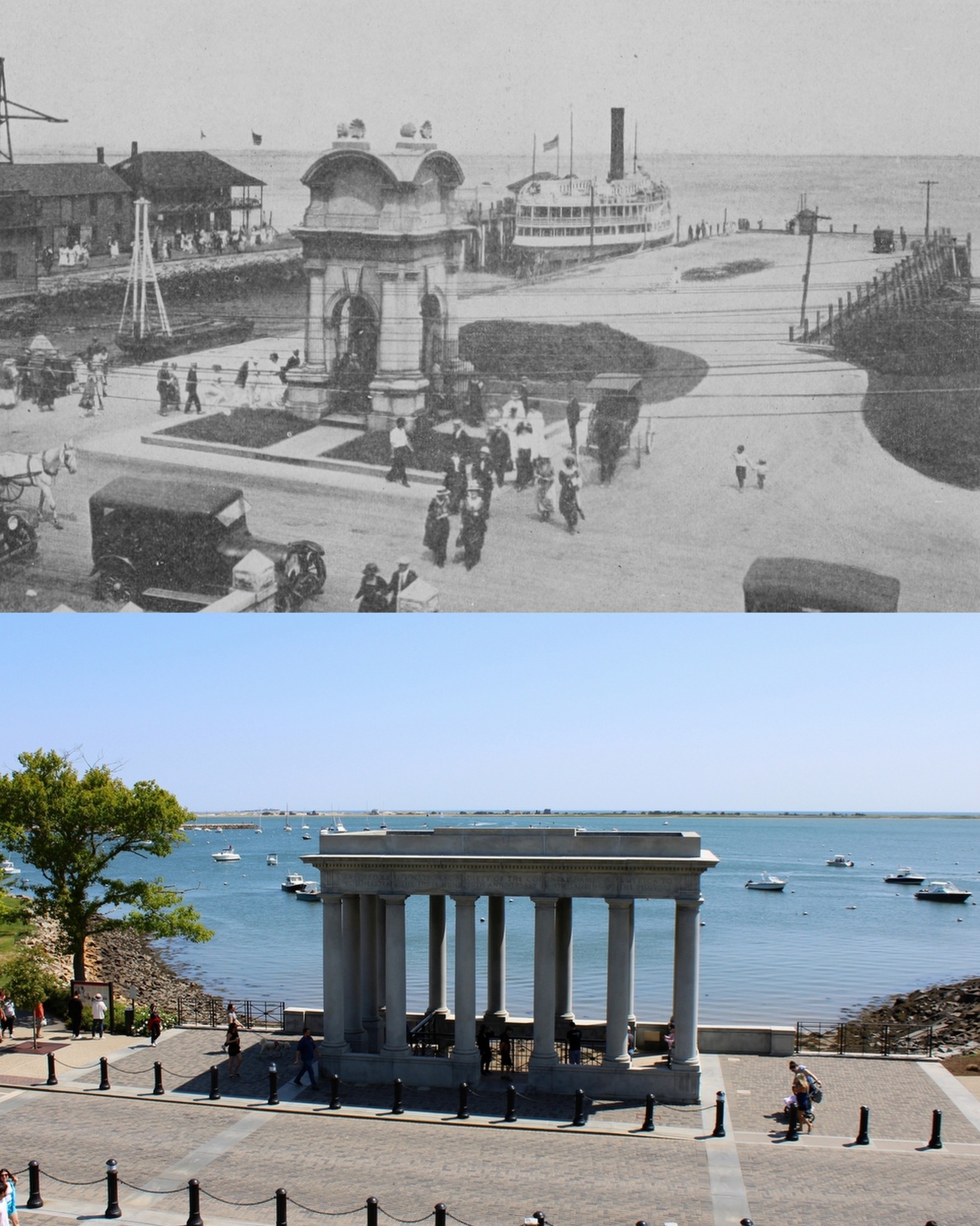 Plymouth Rock in Plymouth, Massachusetts